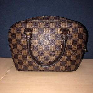 Damier Ebone Louis Vuitton Sarria Handbag
